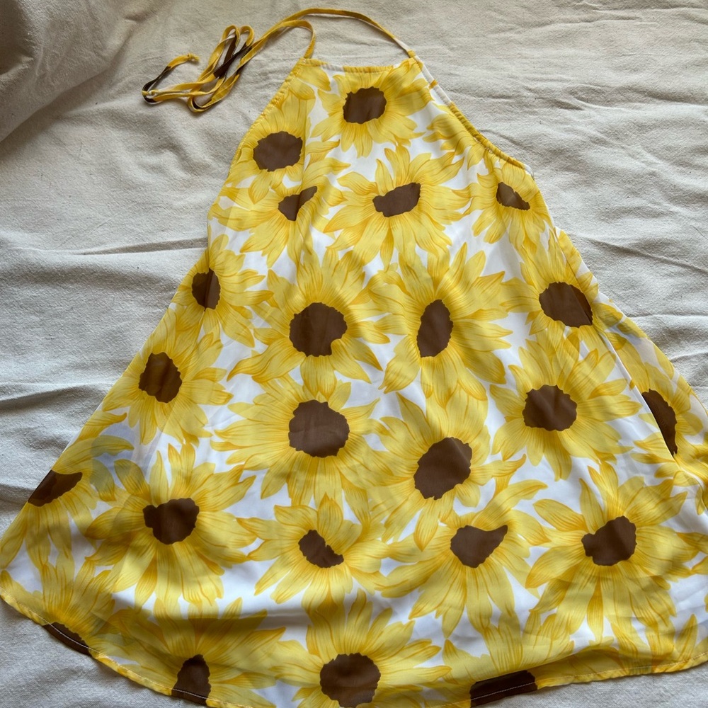 Show Me Your Mumu Sunflower Halter Dress